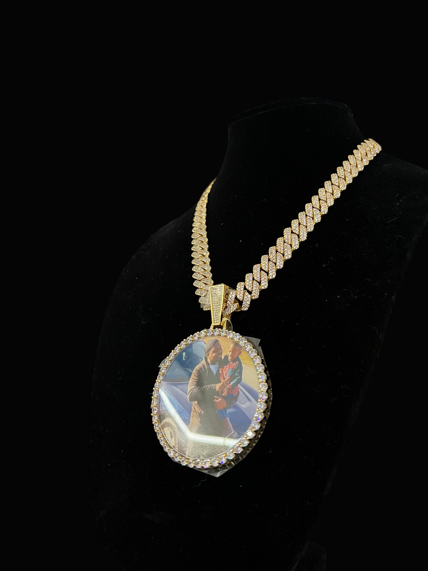 Large Custom Picture Pendant Necklace.