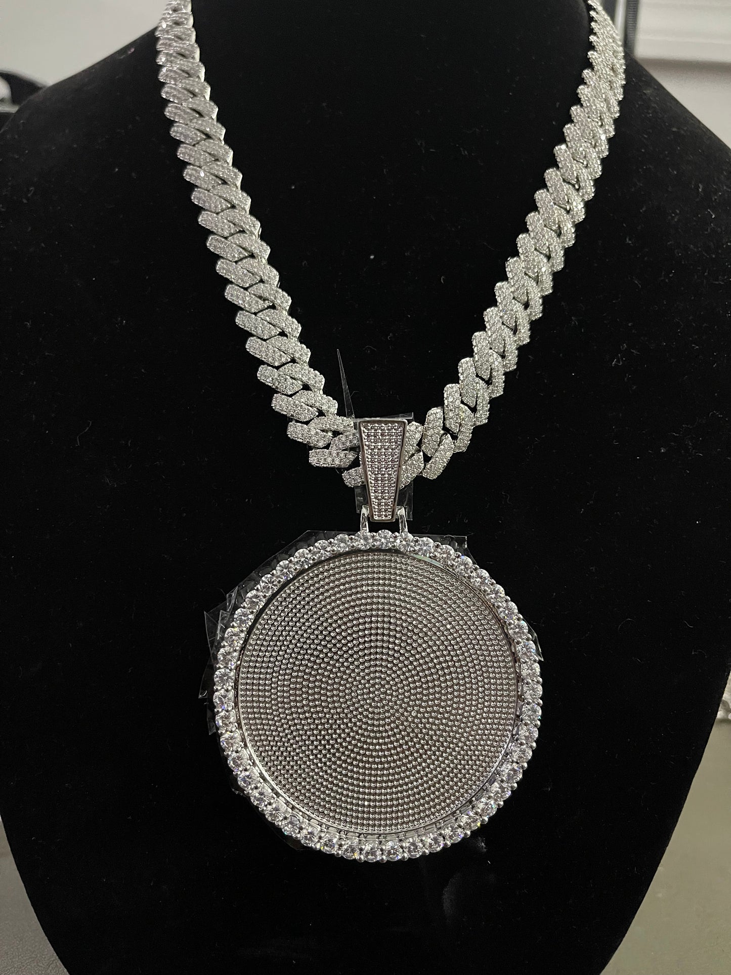 Large Custom Picture Pendant Necklace.