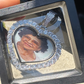 Double photo heart pendant