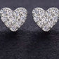 Heart Moissanite stud