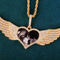 Heart wing pendant
