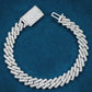 10mm Moissanite Cuban Link Bracelet