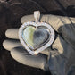 Double photo heart pendant