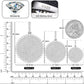 VVS1 Moissanite Round Circular pendant